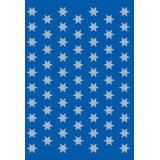 Autocollants de Noel DECOR 'étoiles', 8 mm, argent