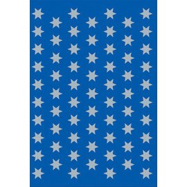 Autocollants de Noel DECOR 'étoiles', 8 mm, argent