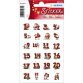 Autocollants de Noël DECOR 'Chiffres en pain d'épices'
