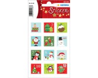 Autocollants de Noël DECOR chiffres calendrier Avent