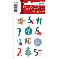 Stickers kerst DECOR 'Adventskalender'