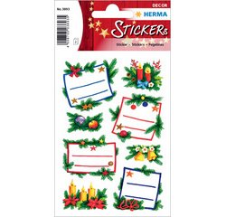 Stickers kerst DECOR 'Kerstbloemen'