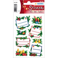 Stickers kerst DECOR 'Kerstbloemen'