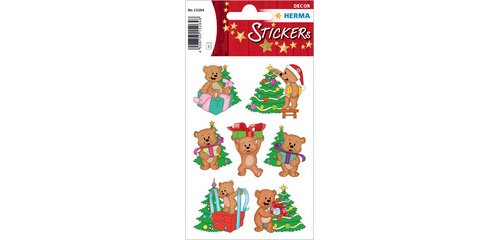 Weihnachtssticker DEKOR 'Schneemänner'