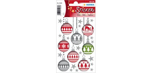 Christmas Sticker DECOR 'Christmas Bauble'