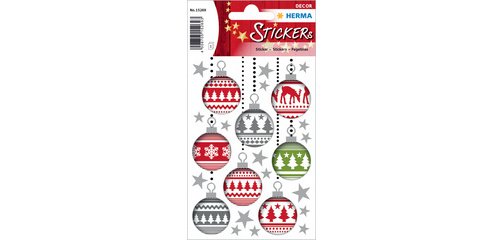 Weihnachtsaufkleber DEKOR 'Weihnachtskugel'
