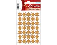 Sticker de Noel DECOR 'étoiles', asssorti, or