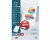 Pochette perforée, A4, pack promo 80 + 20 GRATUIT