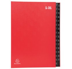 Sorteermap Ordonator® - 32 indelingen - genummerde tabs van 1 - 31