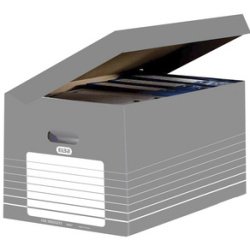 En_cajon elba carton color gris para 5 cajas archivo definitivo 345x450x280mm