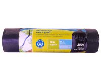 Sac poubelle, extra grand, noir, 200 litres