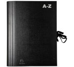 Trieur accordéon A-Z, pour format A4, noir