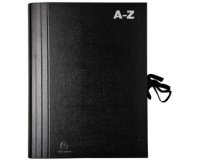 Trieur accordéon A-Z, pour format A4, noir