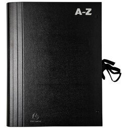 Trieur accordéon A-Z, pour format A4, noir