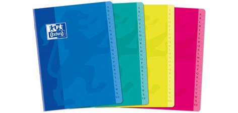 Carnet répertoire, piqûre, séyès, 170 x 220 mm