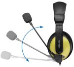 Casque audio High Quality, avec coussinet, noir/or