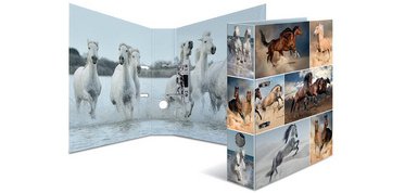 Classeur à levier à motifs 'Animals', A4, chevaux