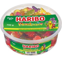Bonbons HARIBO gélifiés aux fruits PHANTASIA - Boîte 750 g