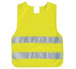 Gilet de sécurité pour enfants, DIN EN 17353, jaune