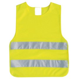 Gilet de sécurité pour enfants, DIN EN 1150, jaune