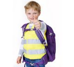 Gilet de sécurité pour enfants, DIN EN 17353, jaune
