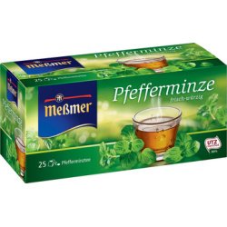 Thé 'menthe poivrée', frais-épicé, paquet de 25
