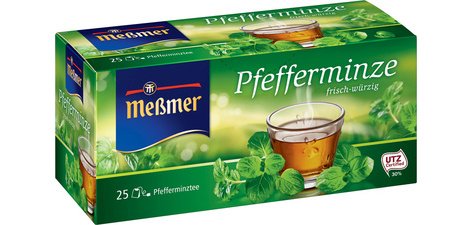 Thé 'menthe poivrée', frais-épicé, paquet de 25