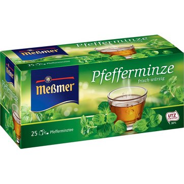 Thé 'menthe poivrée', frais-épicé, paquet de 25