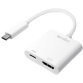 Adaptateur de charge USB-C - HDMI, blanc