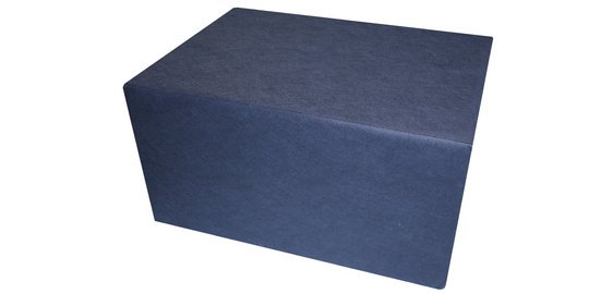 Cube en mousse, dimensions: 550 x 400 x 300 mm, bleu