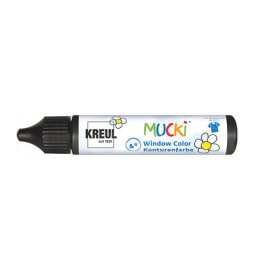 Window Color Peinture de contour Pen'MUCKI',noir,29 ml