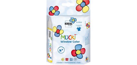 Window Color Pen 'MUCKI', kit de 4
