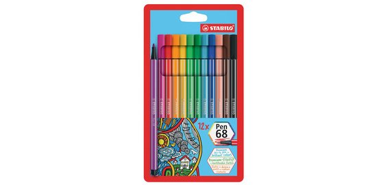 Feutre Pen 68, étui en carton de 24