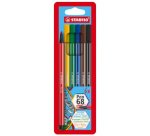 Feutre Pen 68, étui en plastique de 6