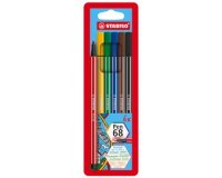 Feutre Pen 68, étui en plastique de 6