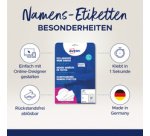 Etiquette pour badge, 65 mm, rond, blanc