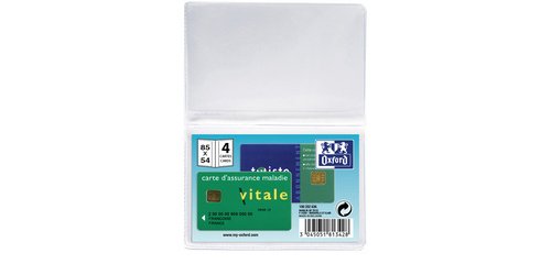 Pocket case, PVC, simple, size: 85 x 55 mm