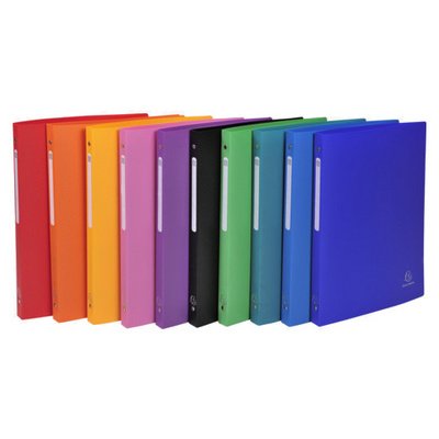 Classeur souple, PP, 4 anneaux, A4