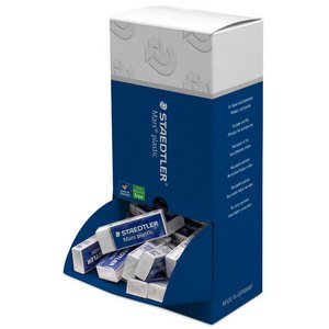 Gomme plastique Mars plastic, présentoir de 40