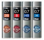 Mines fines pour porte-mines AIN STEIN C277,dureté 2B