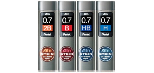 Mines fines pour porte-mines AIN STEIN C277,dureté 2B