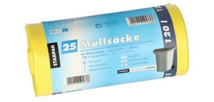 Sac poubelle HDPE, 120 litres