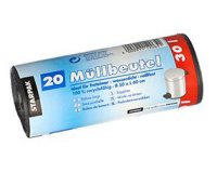 Sac poubelle LDPE, 30 litres, gris