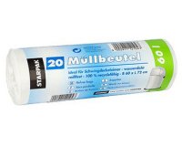 Sac poubelle LDPE, 60 litres, blanc