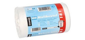 Sac poubelle HDPE, 70 litres, transparent