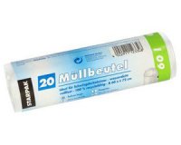 Sac poubelle HDPE, 18 litres, blanc