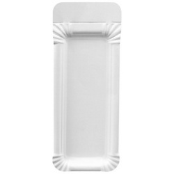 Assiette carton pour saucisse 'pure', blanc