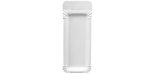 Plate cardboard for sausage 'pure', white