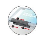 Porte-badge PUSHBOX TRIO, transparent