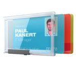 Porte-badge PUSHBOX TRIO, transparent